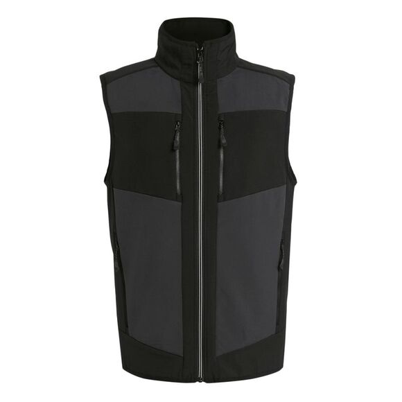 Regatta Professional Mens Colour Block Softshell Body Warmer / Gray/Ash